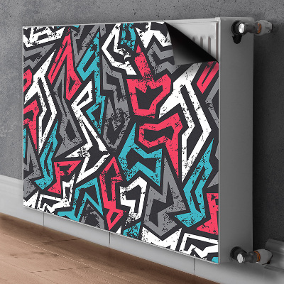 Magnetisk radiatorkåpa Graffiti