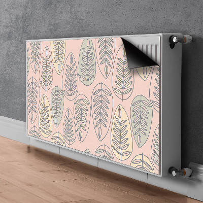 Magnetiskt radiatorskydd Färgglada löv