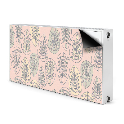 Magnetiskt radiatorskydd Färgglada löv