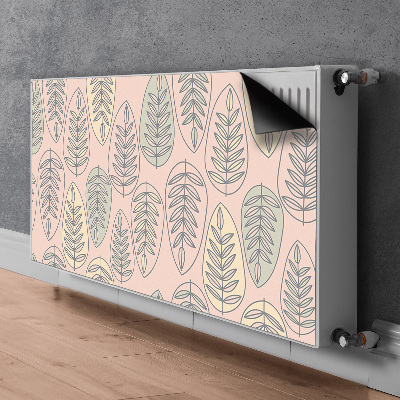 Magnetiskt radiatorskydd Färgglada löv