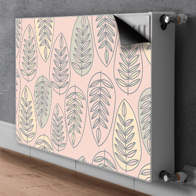 Magnetiskt radiatorskydd Färgglada löv