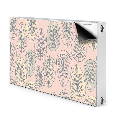 Magnetiskt radiatorskydd Färgglada löv