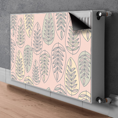 Magnetiskt radiatorskydd Färgglada löv