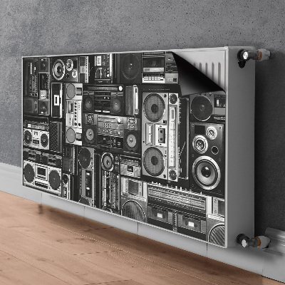 Magnetisk radiatorkåpa Old school boom box
