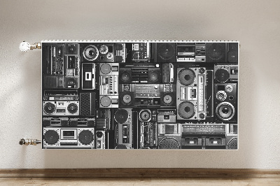 Magnetisk radiatorkåpa Old school boom box