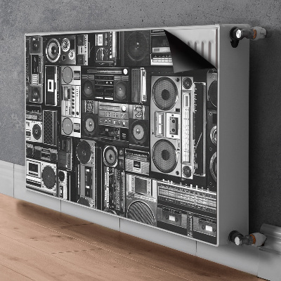 Magnetisk radiatorkåpa Old school boom box