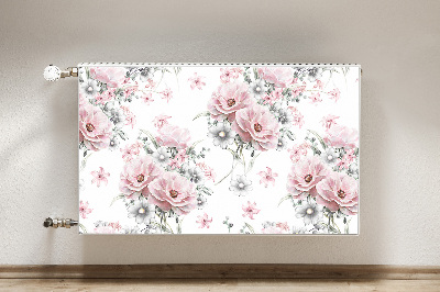 Magnetisk radiatorkåpa Blommor
