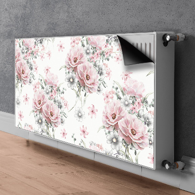Magnetisk radiatorkåpa Blommor