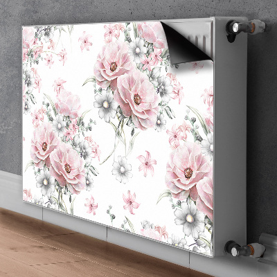 Magnetisk radiatorkåpa Blommor