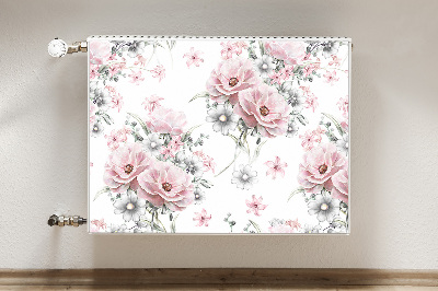 Magnetisk radiatorkåpa Blommor