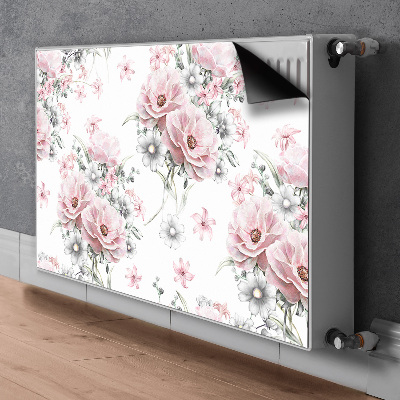 Magnetisk radiatorkåpa Blommor