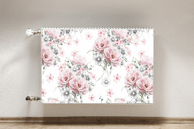 Magnetisk radiatorkåpa Blommor