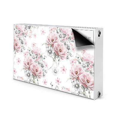 Magnetisk radiatorkåpa Blommor