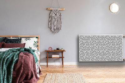 Magnetisk radiatorkåpa Gråa löv