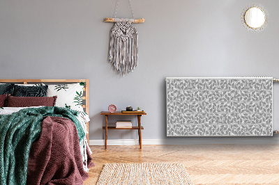 Magnetisk radiatorkåpa Gråa löv
