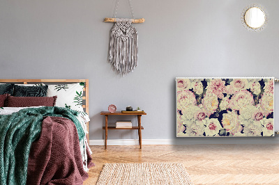 Magnetisk radiatorkåpa Vita rosor