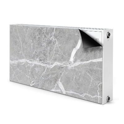 Magnetiskt radiatorskydd Grå marmor