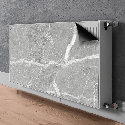 Magnetiskt radiatorskydd Grå marmor