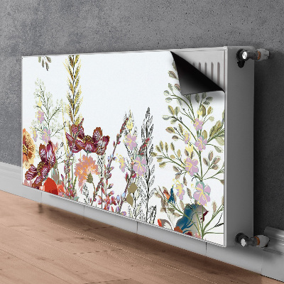 Magnetisk radiatorkåpa Fältblommor