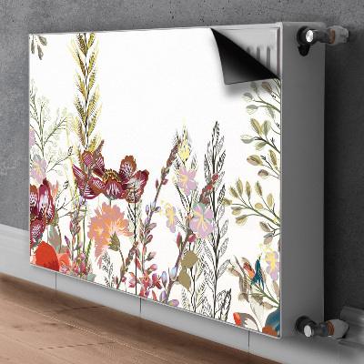 Magnetisk radiatorkåpa Fältblommor