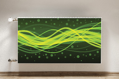 Magnetiskt radiatorskydd Gröna ränder