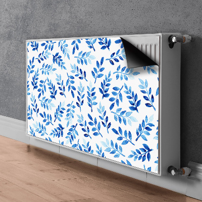 Magnetiskt radiatorskydd Blå akvarell