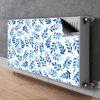 Magnetiskt radiatorskydd Blå akvarell