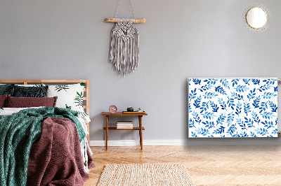 Magnetiskt radiatorskydd Blå akvarell