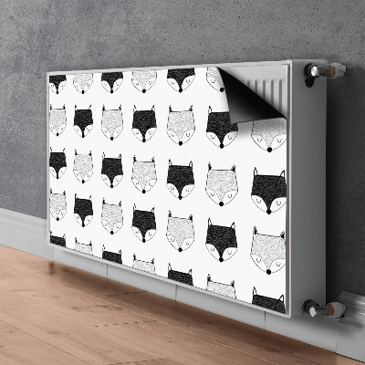 Magnetiskt radiatorskydd Rävmönster