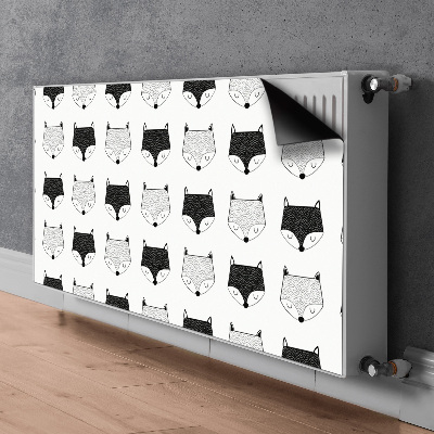 Magnetiskt radiatorskydd Rävmönster
