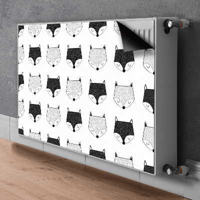 Magnetiskt radiatorskydd Rävmönster