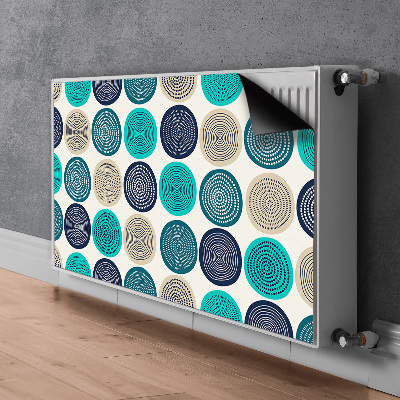 Magnetiskt radiatorskydd Abstrakta cirklar