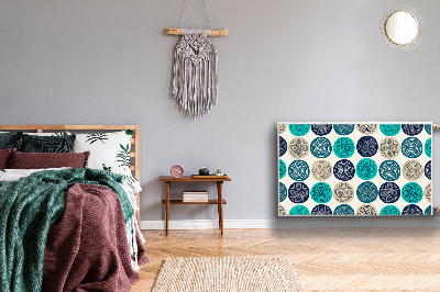 Magnetiskt radiatorskydd Abstrakta cirklar