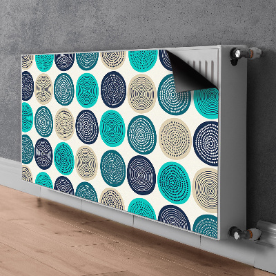 Magnetiskt radiatorskydd Abstrakta cirklar