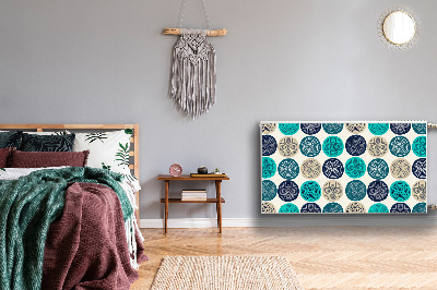 Magnetiskt radiatorskydd Abstrakta cirklar