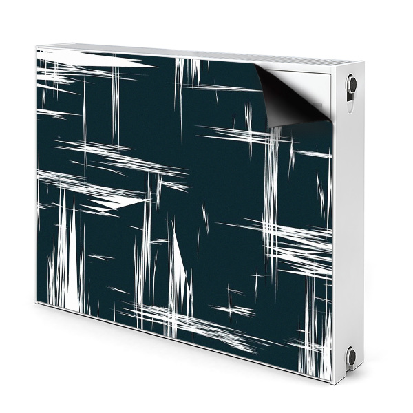 Magnetisk radiatorkåpa Vita repor