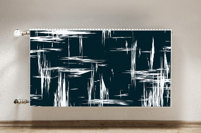 Magnetisk radiatorkåpa Vita repor