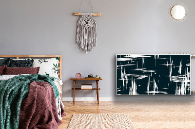 Magnetisk radiatorkåpa Vita repor