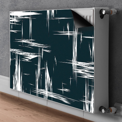 Magnetisk radiatorkåpa Vita repor