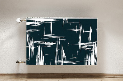 Magnetisk radiatorkåpa Vita repor