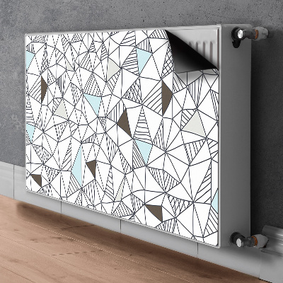 Magnetisk radiatorkåpa Geometriskt mönster
