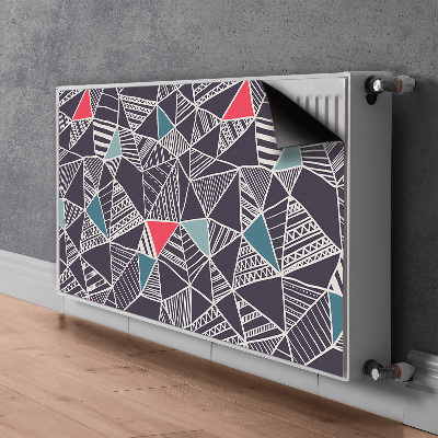 Magnetiskt radiatorskydd Doodle mönster