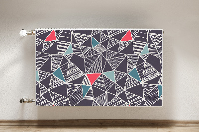 Magnetiskt radiatorskydd Doodle mönster