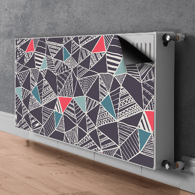 Magnetiskt radiatorskydd Doodle mönster