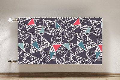 Magnetiskt radiatorskydd Doodle mönster