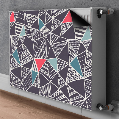 Magnetiskt radiatorskydd Doodle mönster