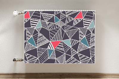 Magnetiskt radiatorskydd Doodle mönster