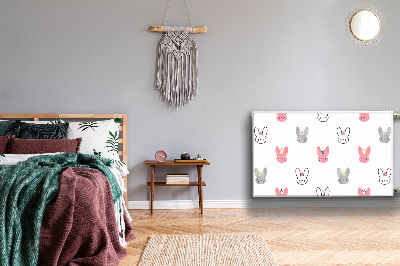 Magnetisk radiatorkåpa Kaniner i kronor
