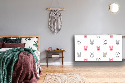 Magnetisk radiatorkåpa Kaniner i kronor