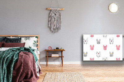 Magnetisk radiatorkåpa Kaniner i kronor